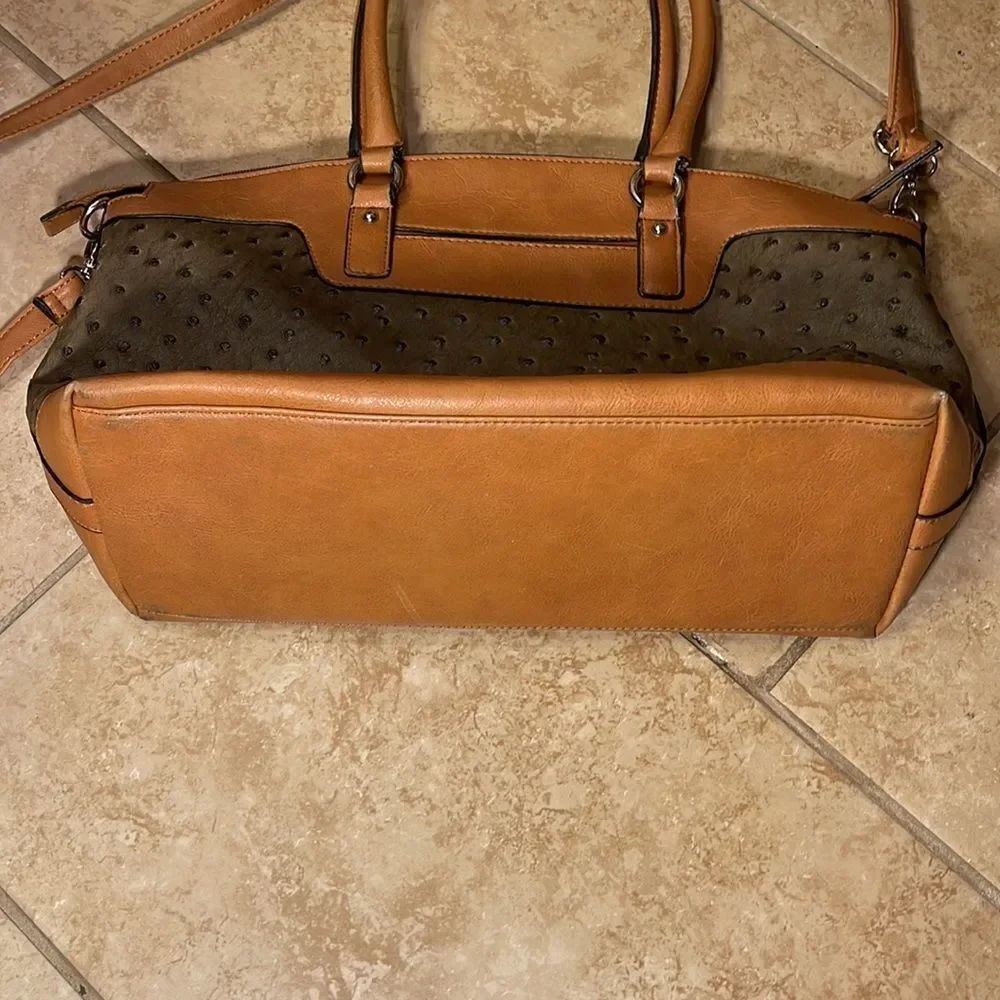 Tan vintage handbag - Picture 3 of 5